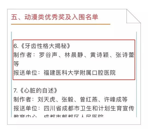 我省六件作品入围“2019年新时代健康科普作品征集大赛”