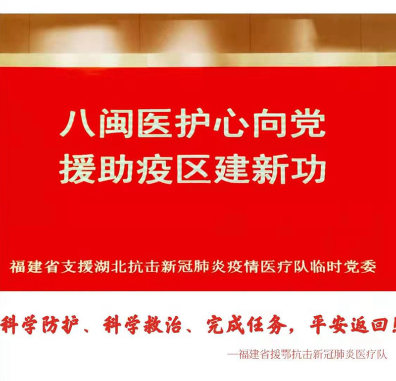 “八闽医护心向党，援助疫区建新功” 援鄂医疗队临时党委组织开展主题党日活动