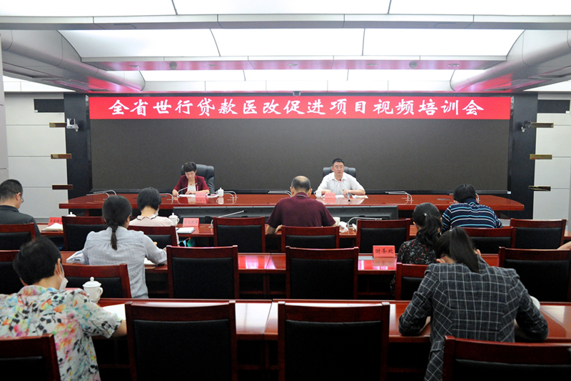 省卫健委举办世行贷款医改促进项目视频培训班