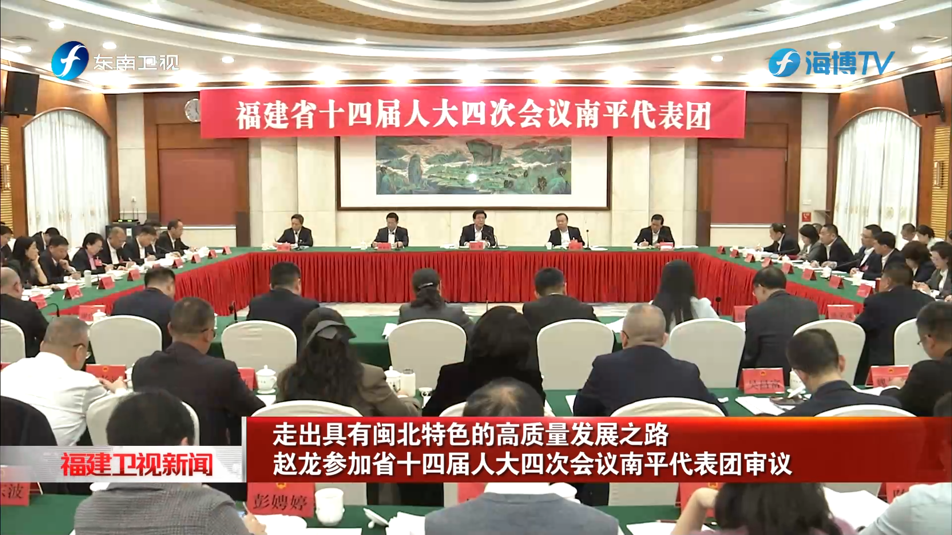 赵龙参加省十四届人大四次会议南平代表团审议